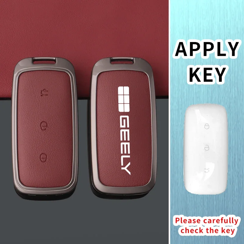 Car Key Holder for Geely Galaxy L6 EX5 Cityray Starry 8 E5 L7 EMI NO.1 Proton E.MAS 7 5 E8 Car Key Case Cover Accessories