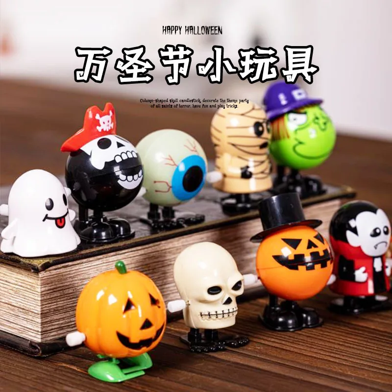 Halloween Decoration Skull Shooting Props Jumping Jack-O '-Lantern Toy Holiday Activity Layout Display Kawaii Children'S Gifts