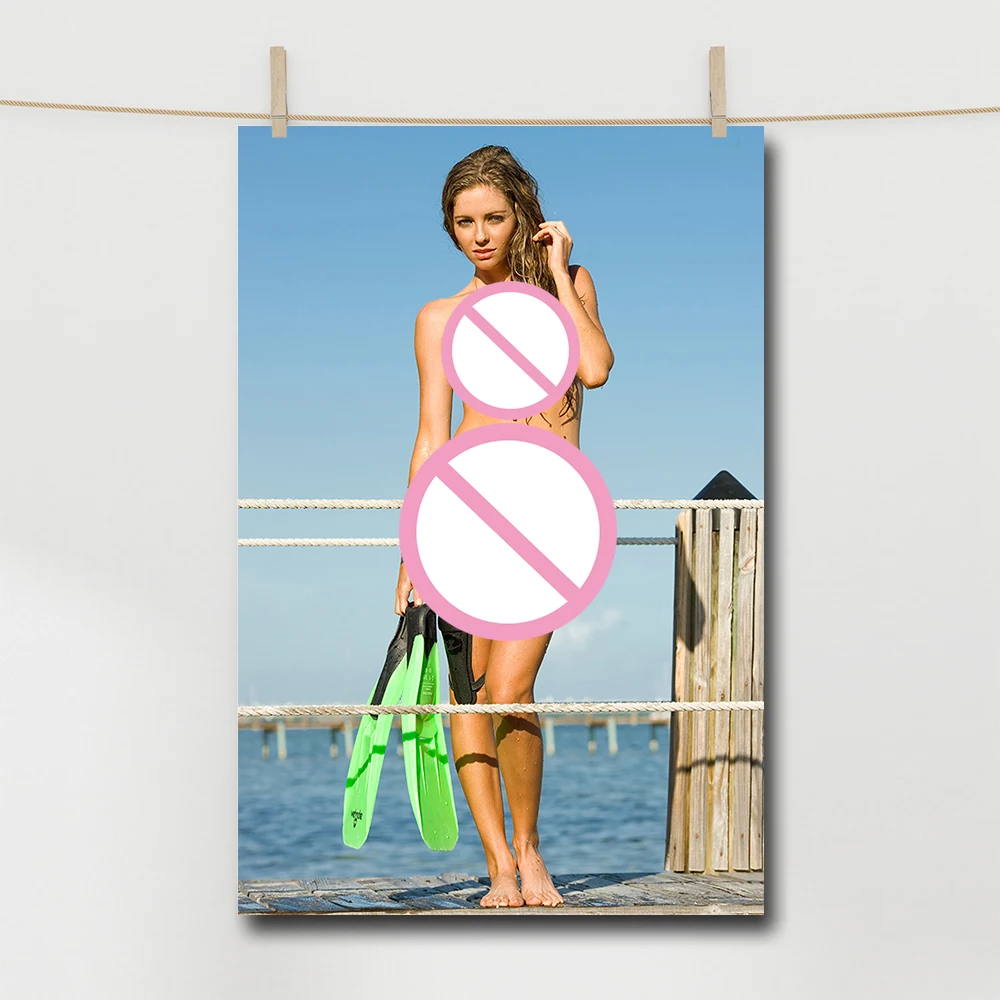 Beautiful Model Slim Girl Poster & Print Wall Art Canvas Painting for Home Decor Art Illustration Room Decoration Accessories