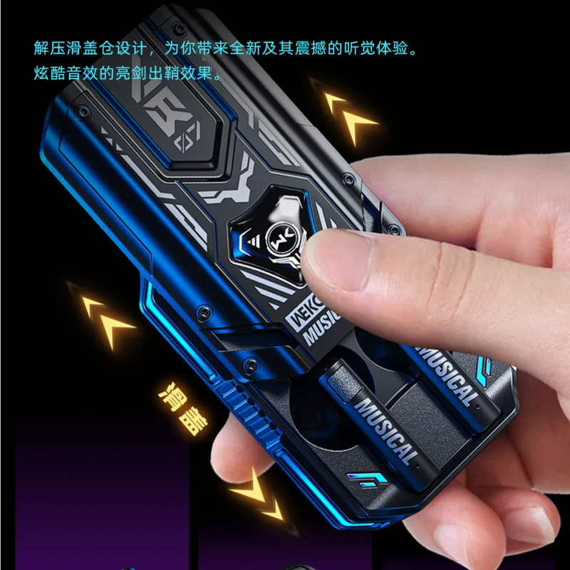 TWS In Ear Bluetooth Headset Cool Low Latency HIFI Wireless Gamer Headphone With Mic Mecha Esports Headsets For IPhone IPad