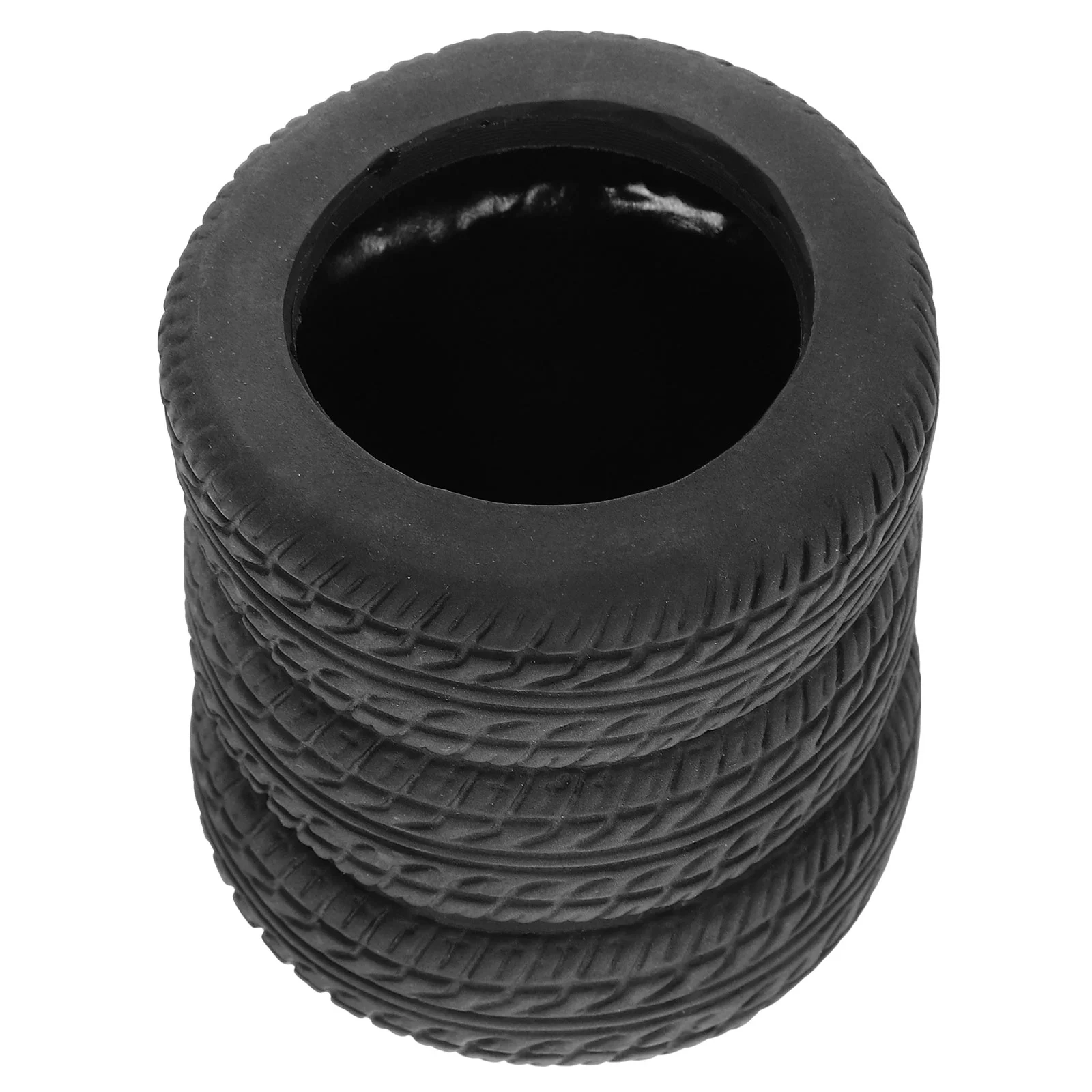 Tire Pen Holder Storage Container Desktop Monitor Stand for Car Decorate Shape Bucket Pencil Office Tabletop