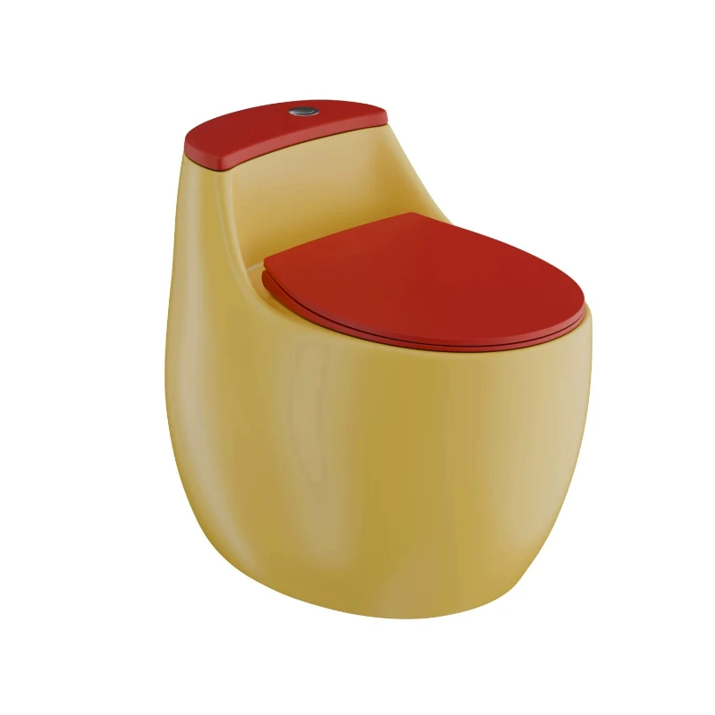 Color bathroom dopamine toilet large diameter personalized ordinary toilet siphon mute high impulse toilet
