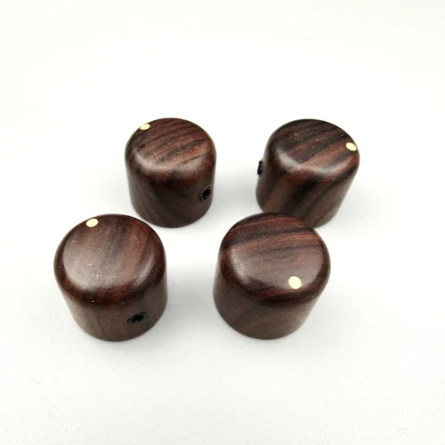 Perilla de potenciómetro Kaynes de palisandro rojo marrón diámetro interior 6MM para accesorios de bajo de guitarra eléctrica