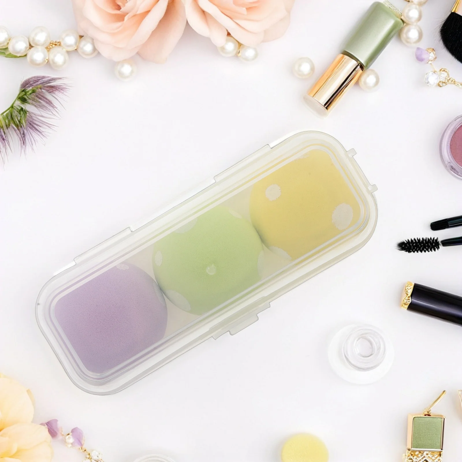 

3pcs Sponges Sponges For Face Powder Foundation Wet Dry Face Beauty Manicure Powder Puff Thick Application