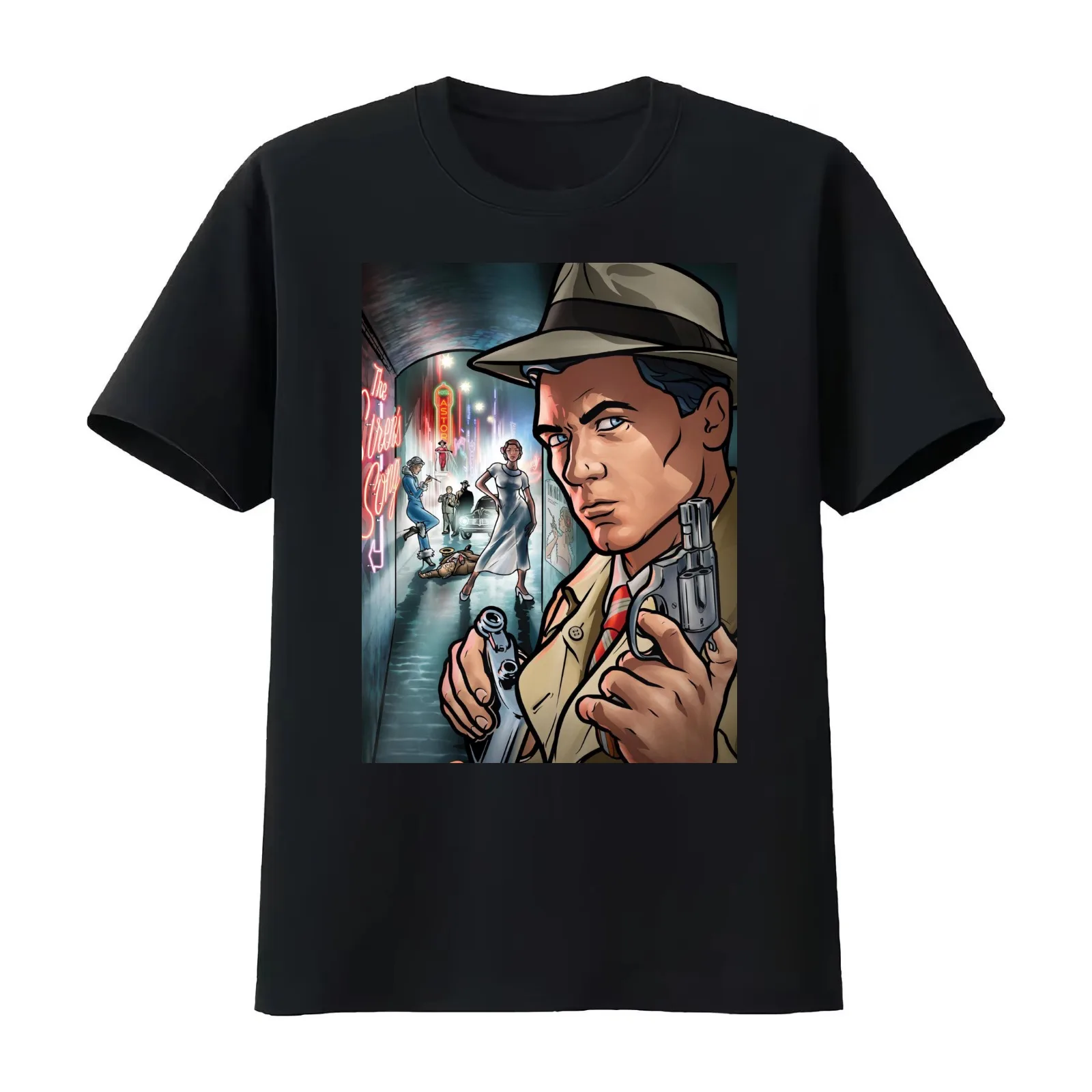 ARCHER DREAMLAND T-Shirt Summer Casual Cotton Tee Oversized Streetwear Tops Vintage Graphic Print Loose Fit Short Sleeve