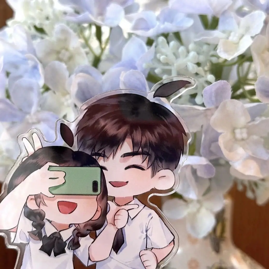 

Новая самодельная любовь и глубокое пространство Ся Юйчжоу в клетку, акриловая фотография в клетку, подарочные друзья, версия Q