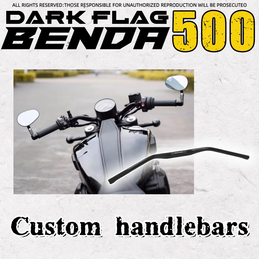 

FOR BENDA Dark Flag 500 modified handlebar alloy lightweight high strength