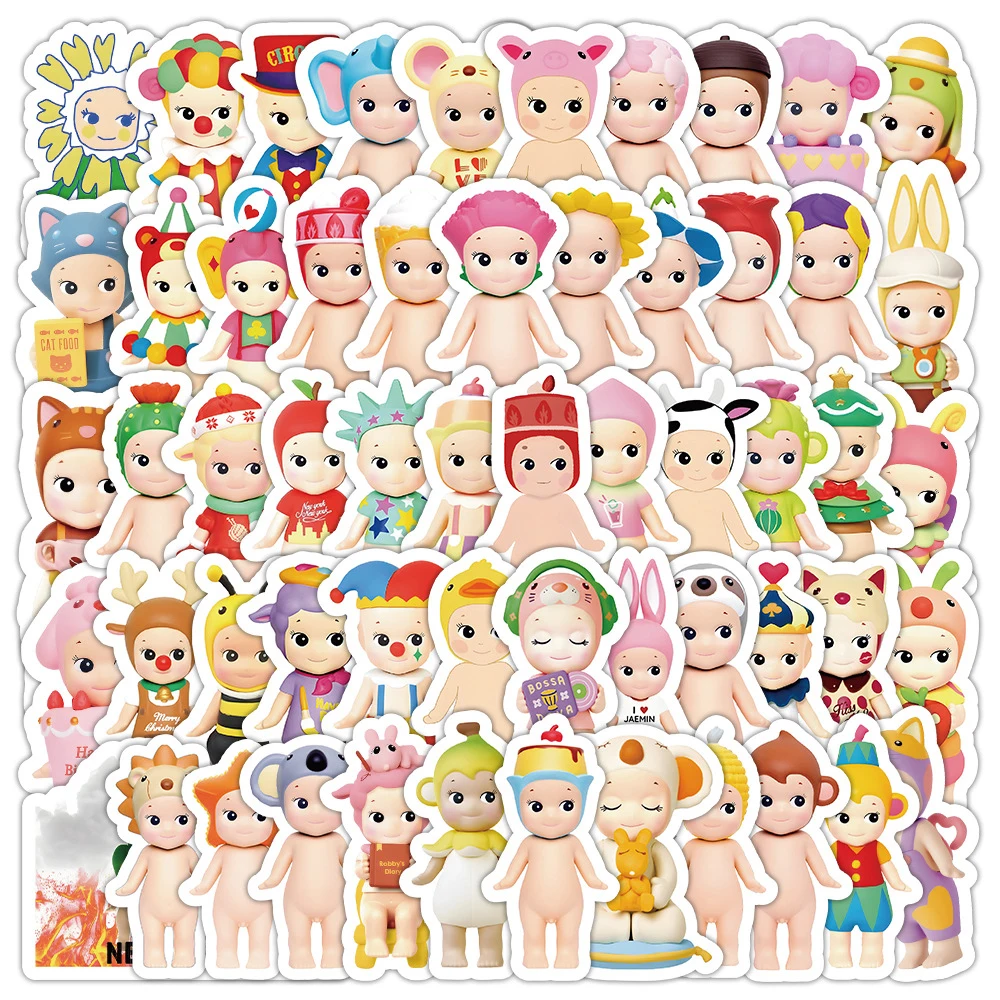 10/30/50/100PCS Cute Cartoon Sonny Angel Graffiti Stickers Kids Toys Laptop Fridge Suitcase Phone Notebook Decoration Sticker