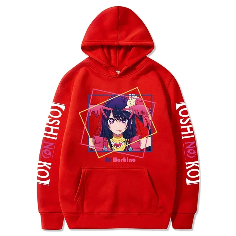 Oshi No Ko Anime Ai Hoshino Print Women Hoodies Harajuku Plus Size Sweatshirt Girl Long Sleeve Streetwear Casual Clothes Tops