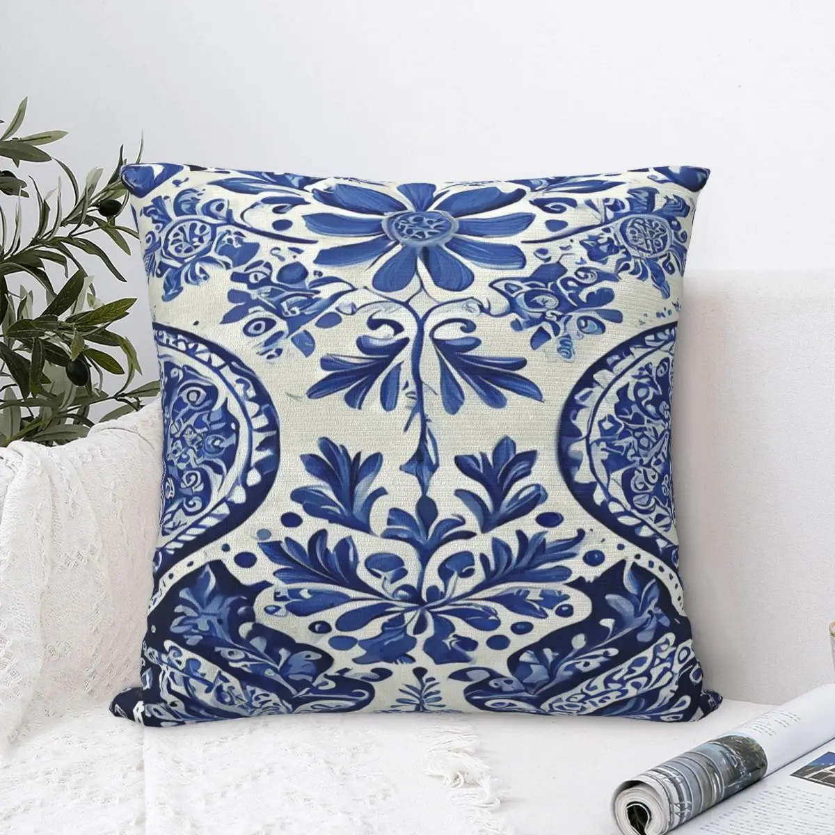 Blue Delft Original Pillow Case Pillow Cover Pillow Case Pillow Covers