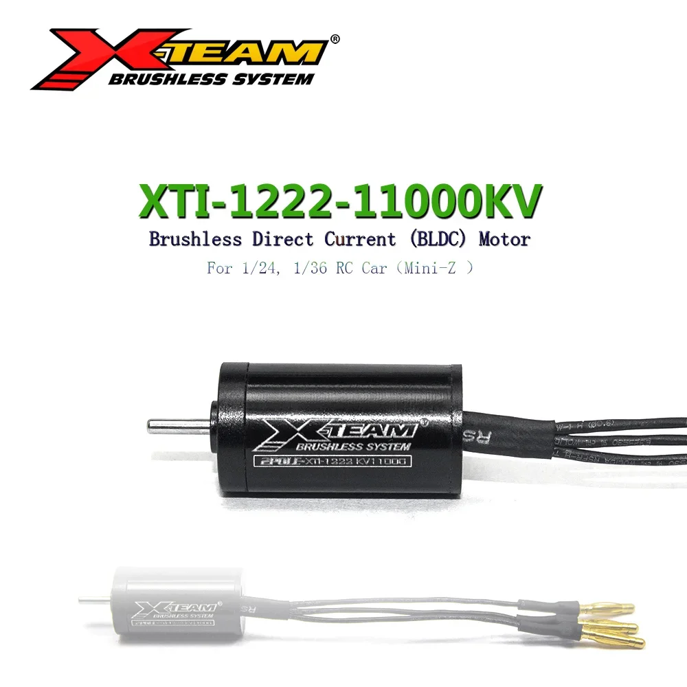 X-TEAM 1222 Series 11000KV 2-Poles Inrunner Brushless Motor for 1/24 1/26 1/32 1/36 Mini RC Car