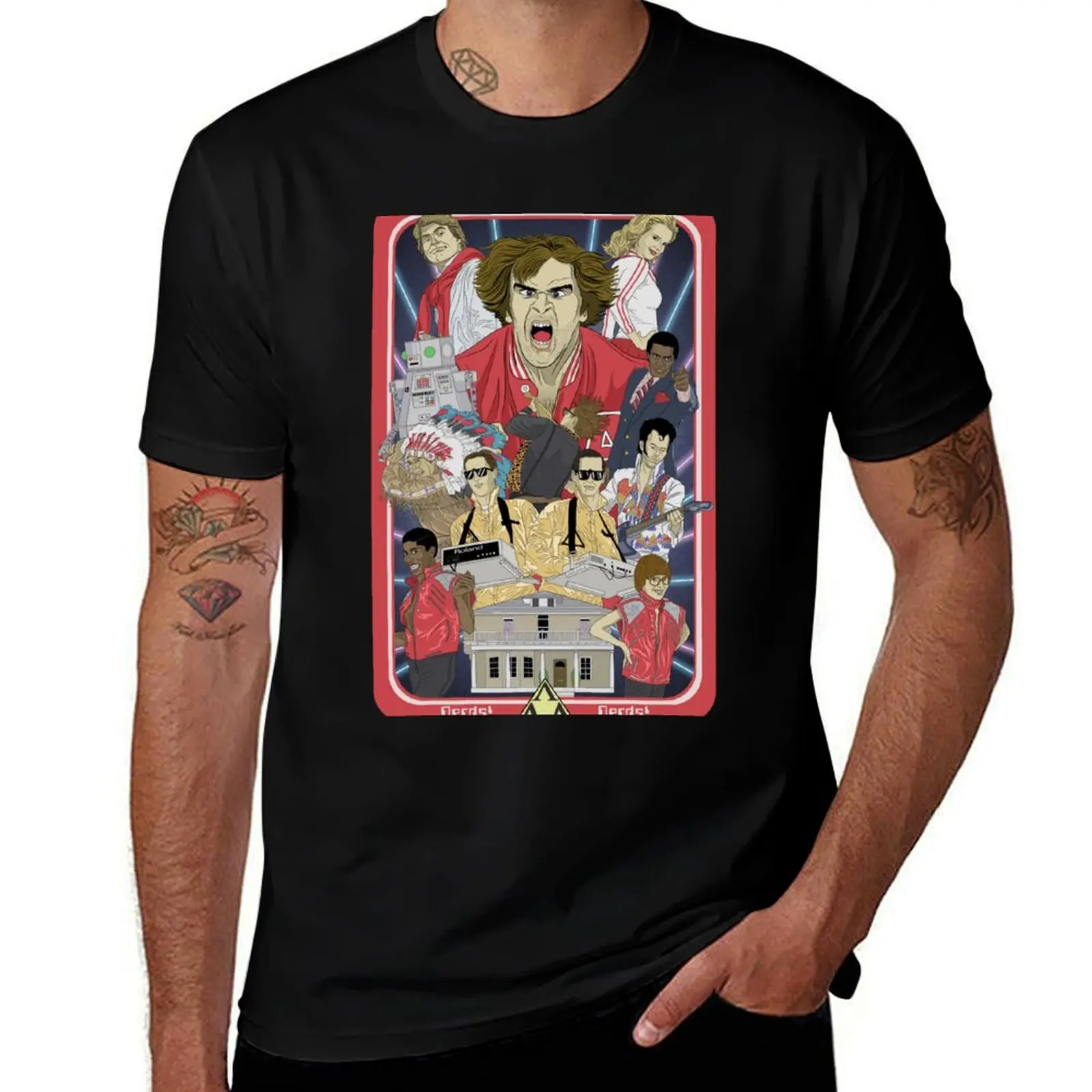 

Tri Lamb Talent - Revenge of the Nerds T-Shirt Casual All Match Tee Shirt for Men