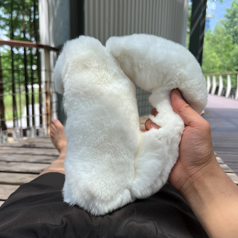 2023 New Style Adult Sex Real Fur Toys For Man Realistic Masturbation Cup Luxury Genuine Rex Rabbit Fur Masturbations