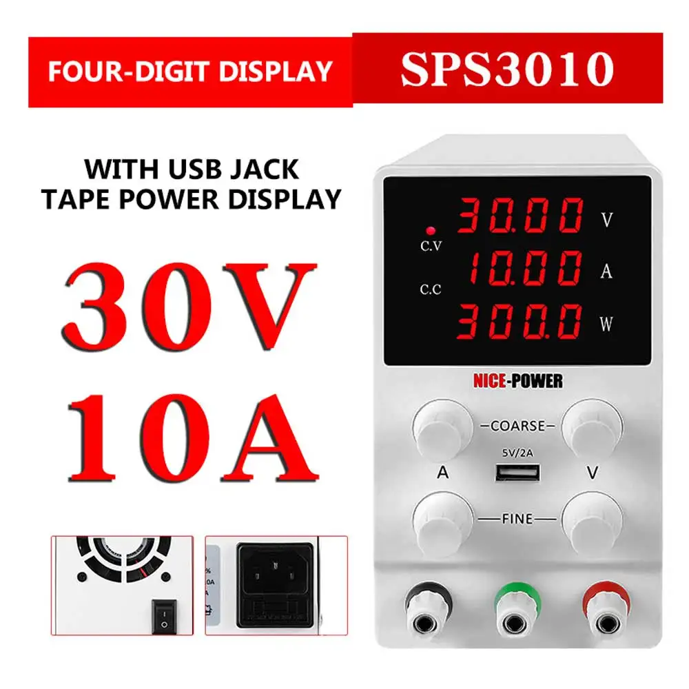 30V 10A Adjustable Dc Regulated Power Supply  Laptop Maintenance Power Supply