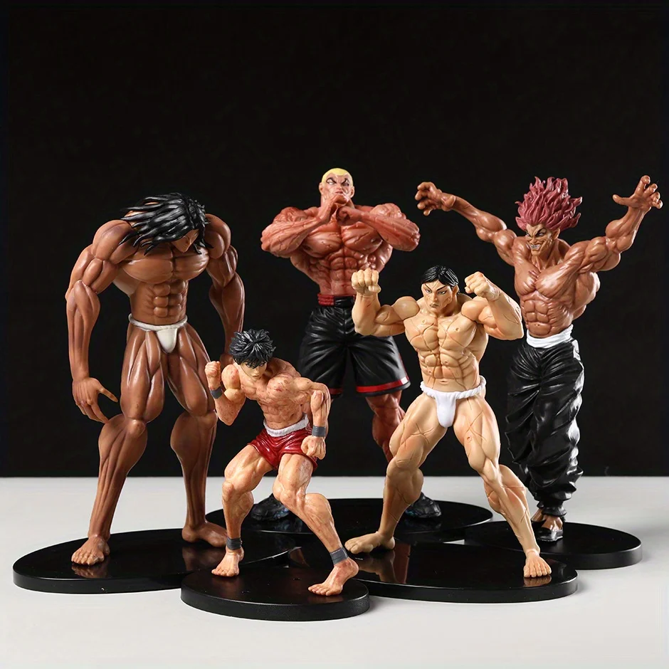 20cm Baki Yujiro Jack Hanma Pickle Kaoru Hanayama Anime Figure PVC Toy Model Doll Collection Gift