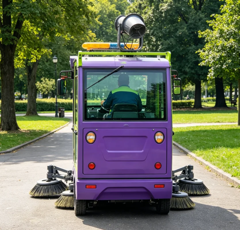 Custom Industrial Floor Sweeper Machine Heavy Duty Ride-on Electric Street Sweeping Vehicle Cleaner for Factory