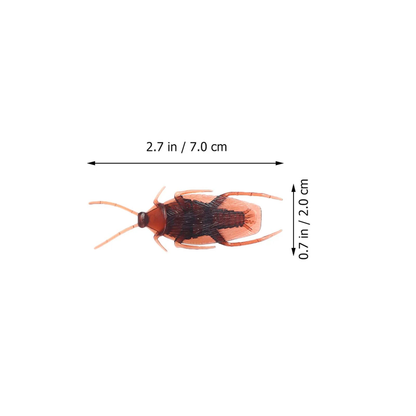 120Pcs Ultra Realistic Cockroach Prop Vivid Fake Insect for Halloween Scary Trick Game Party Prank Fun Horror Atmosphere