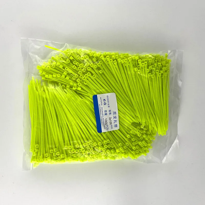Nylon-Kabelbinder Farbige Kunststoff-Kabelbinder 3 * 100 Autoreparatur-Werkzeugteile – Detail 1
