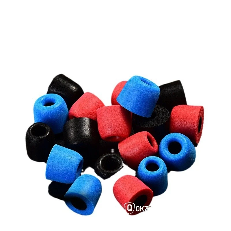 QKZ Original Thunder Voice Silicone Memory Foam Slow-Rebound Eartips สำหรับหูฟังชนิดใส่ในหูพร้อมเบสที่ได้รับการปรับปรุง