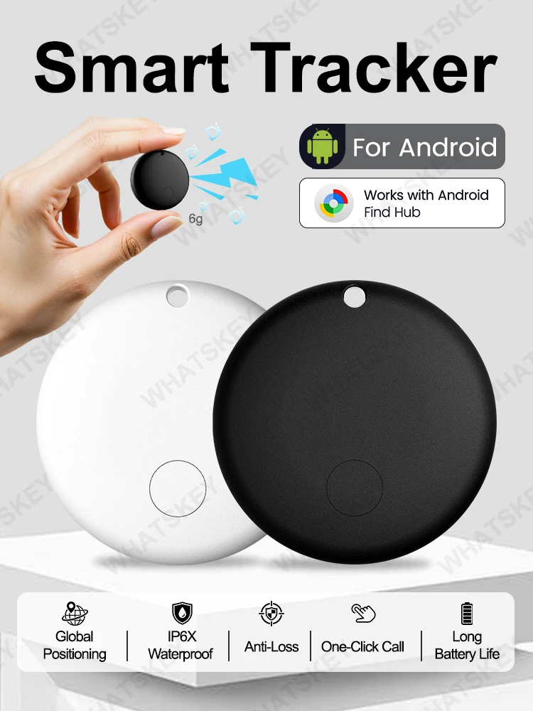 AliExpress Peocke Mini Gps Tracker Google Find My Android Locator Airtag Google Tag Pet Location Anti-Theft Car Key Finder Tag Gps Tracker Bicycle