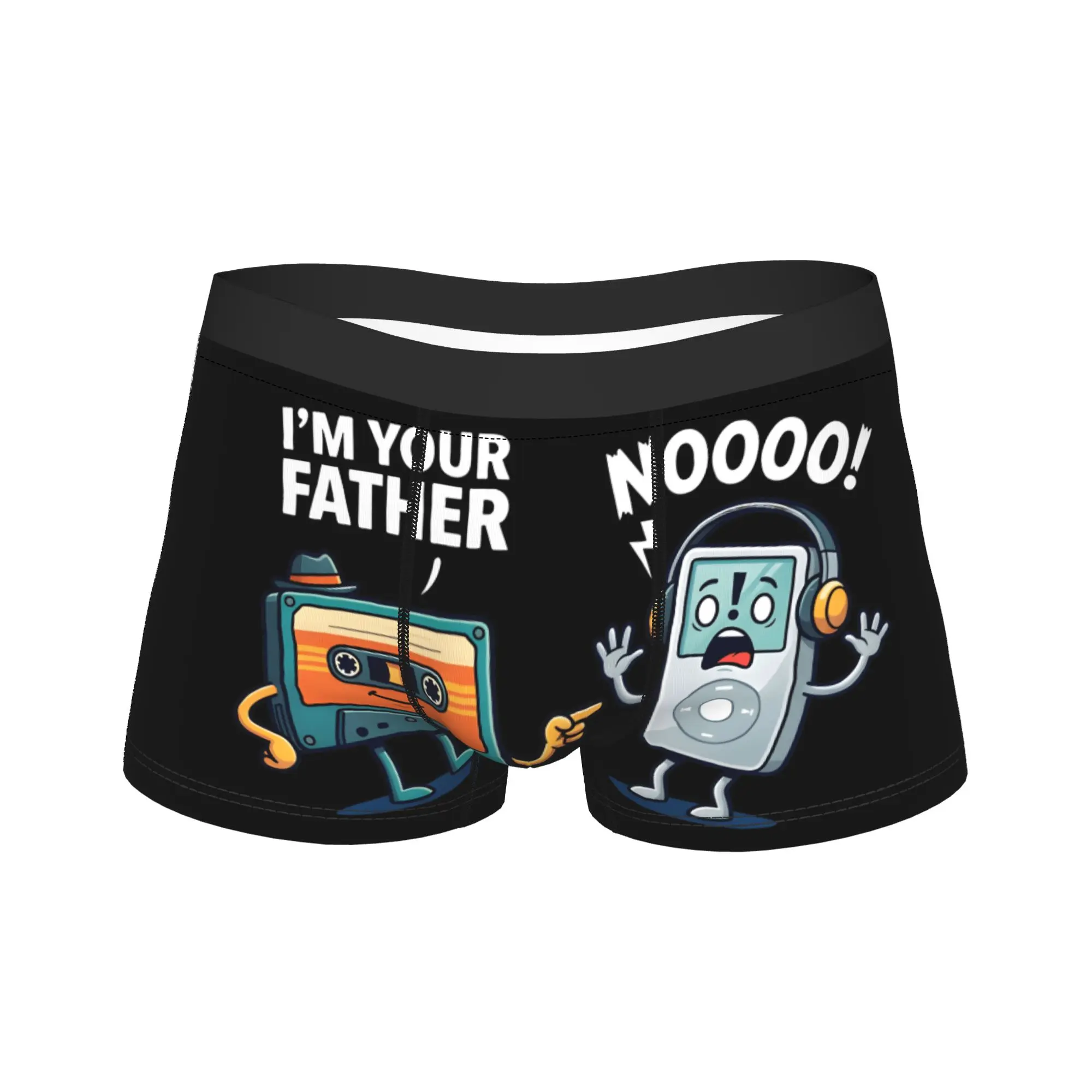 I´m your father Funny Cassette Underwear  Elastic Panties Custom Shorts Briefs For Male Pouch Large Size Boxer Shorts