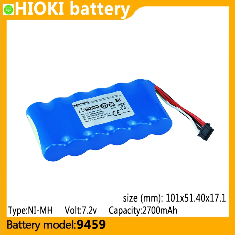 

9459 capacity 2700mAh 7.2V NI-MH battery suitable for, 9459,PW3360,PW3365-30, Flue gas analyzer