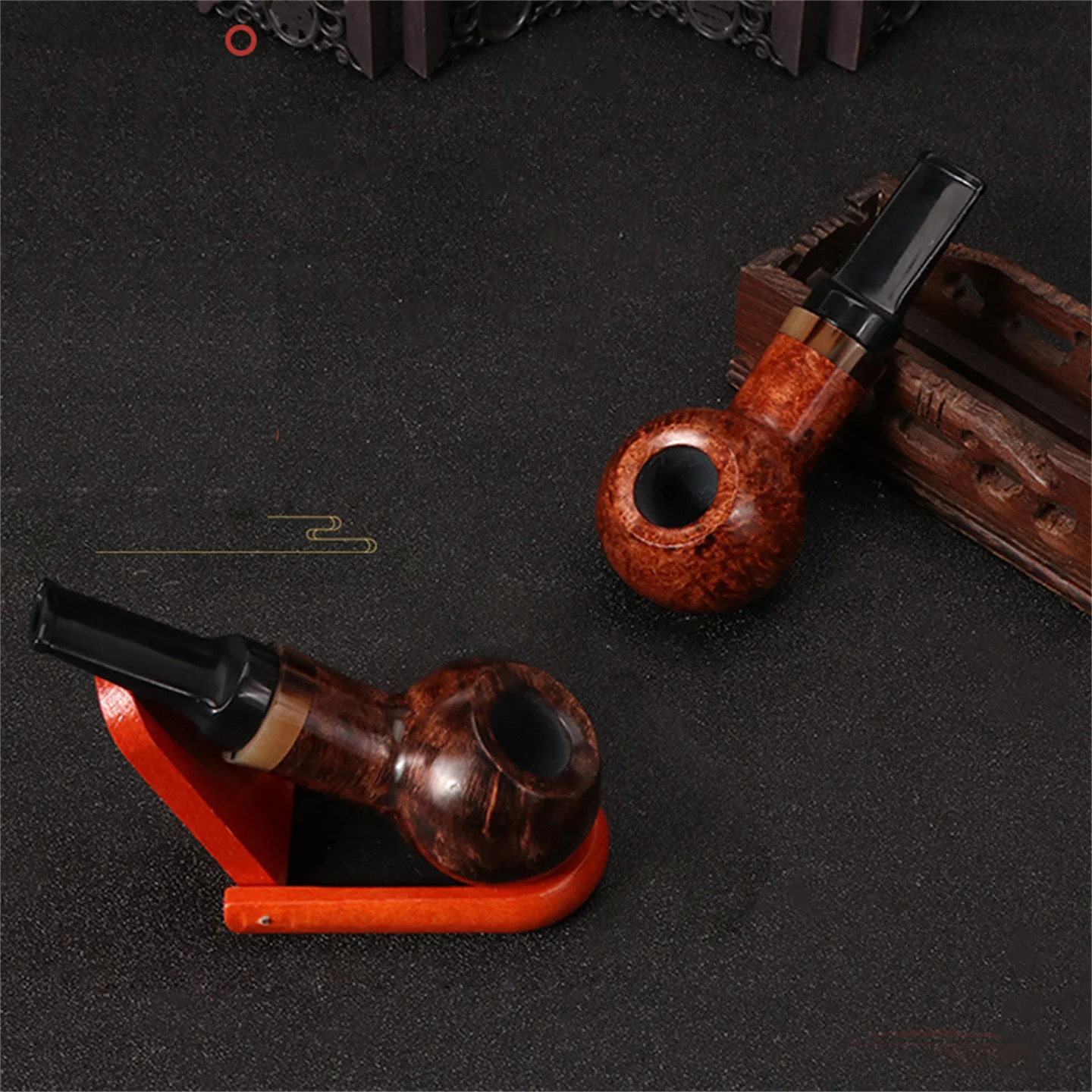 Handmade Hollow And Atmospheric Chamber Portable Shinanmu Small Pipe Detachable Tobacco Pipe