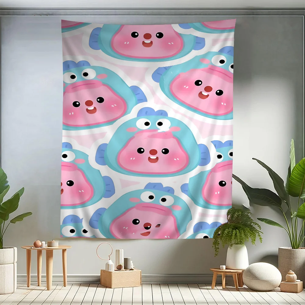 

Korea Cartoon P-Pororo L-loopy DIY Wall Tapestry For Living Room Home Dorm Decor Wall Art Decor