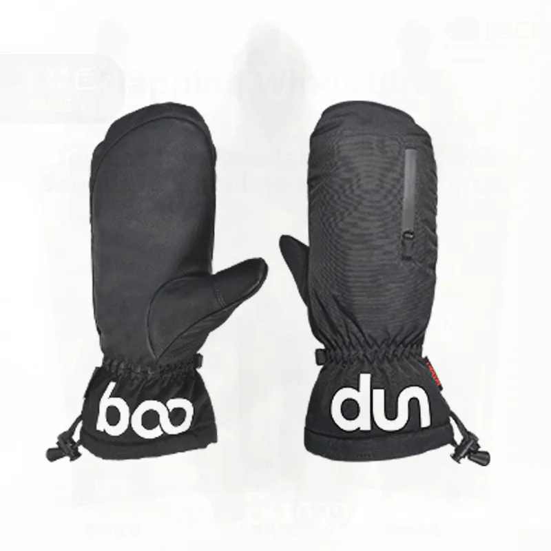 

Burton Waterproof Winter Ski Gloves Touch Screen Compatible Warm Zipper Style Electric Vehicle Gloves for Men And Women