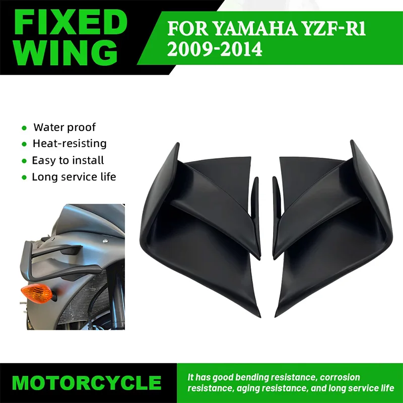 

For Yamaha YZFR1 YZF-R1 2009 2010 2011 2012 2013 2014 Motorcycle Fixed Wing Aerodynamic Wing Side Winglet Wing Aileron Fairing