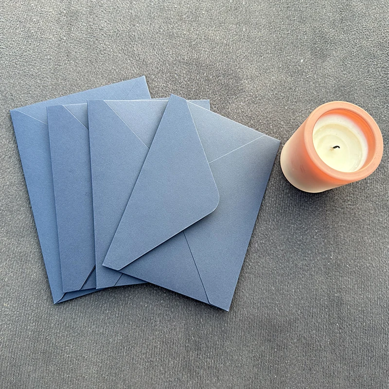 10pcs/lot Blue Thickened Matte Envelope 250g Kraft High-grade Envelopes for Wedding Invitation Business Postcard Gift Packing