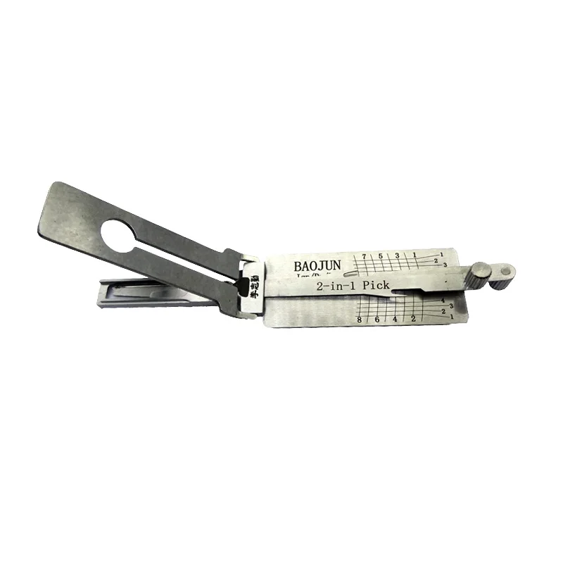 Lishi 2 in 1 BAOJUN Lock Pick Decoder Ignition Car door open for Baojun 330 560 730 and BAIC Huansu Vertical milling