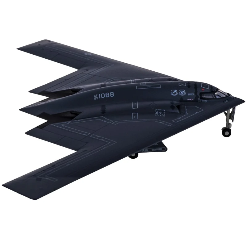 Herpa 1:200 USAF Northrop Grumman B-2A Spirit 93-1088 Airplane Diecast  Alloy Plane Model Toys for Adult Collectible Gifts