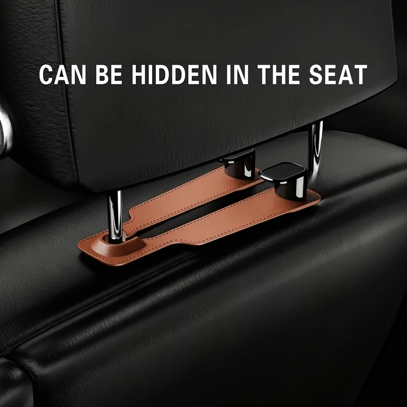 Car Seat Backrest Hook Cover (with 2 Hooks), Hidden Hook Design—Universal Design Suitable for All Models and Automotive Parts view 5