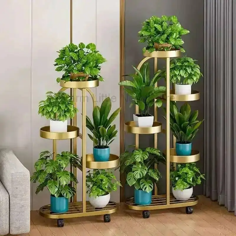 

Rack Living Designer Room Aesthetics Flower Minimalist Flower Stand Light Luxury Fashion Decorations Porte Plantes Furniture