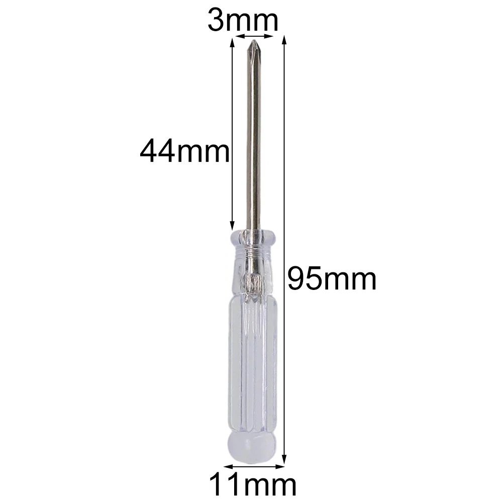 1Pc 3.74 Inch Small Mini Screwdriver Repair Tool Slotted Cross Screwdrivers Two Sizes Are Available 1 Cross Screwdriver