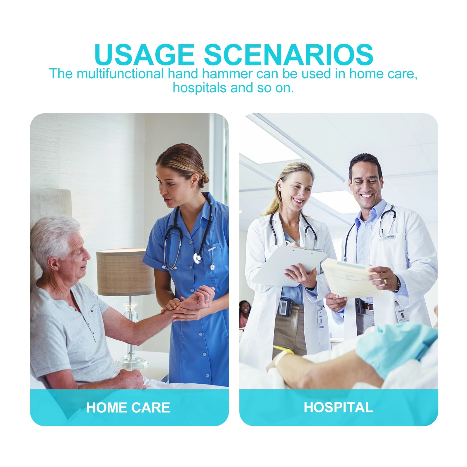 

Ergonomic Rubber Knee Reflex Hammer Hospital Clinic Diagnosis Tool Medical Percussion Reflex Device Rubber Percussion Hammer