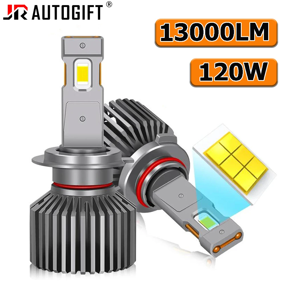 

120W 9-80V Error Free Canbus Led Headlight for Car for Truck X10 Model Fan Cooling H7 8000lm HB3 HB4 H11 H4 H13 H16