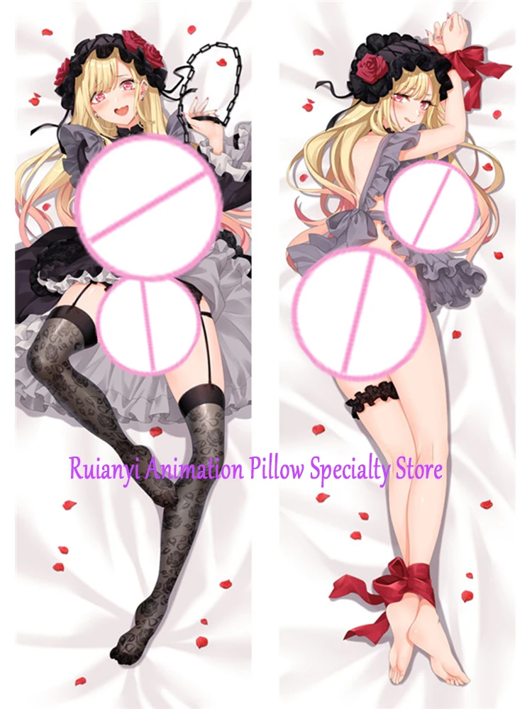 

Dakimakura Anime Marin Kitagawa Double-sided Print Life-size Body Game Pillow Cover Bedding Gifts