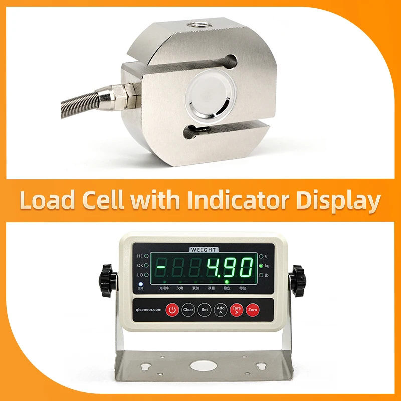 

Circular Load Cell Sensor with Electronic Scale Instrument Test Tension and Pressure 3KG 5KG 10KG 20KG 30KG