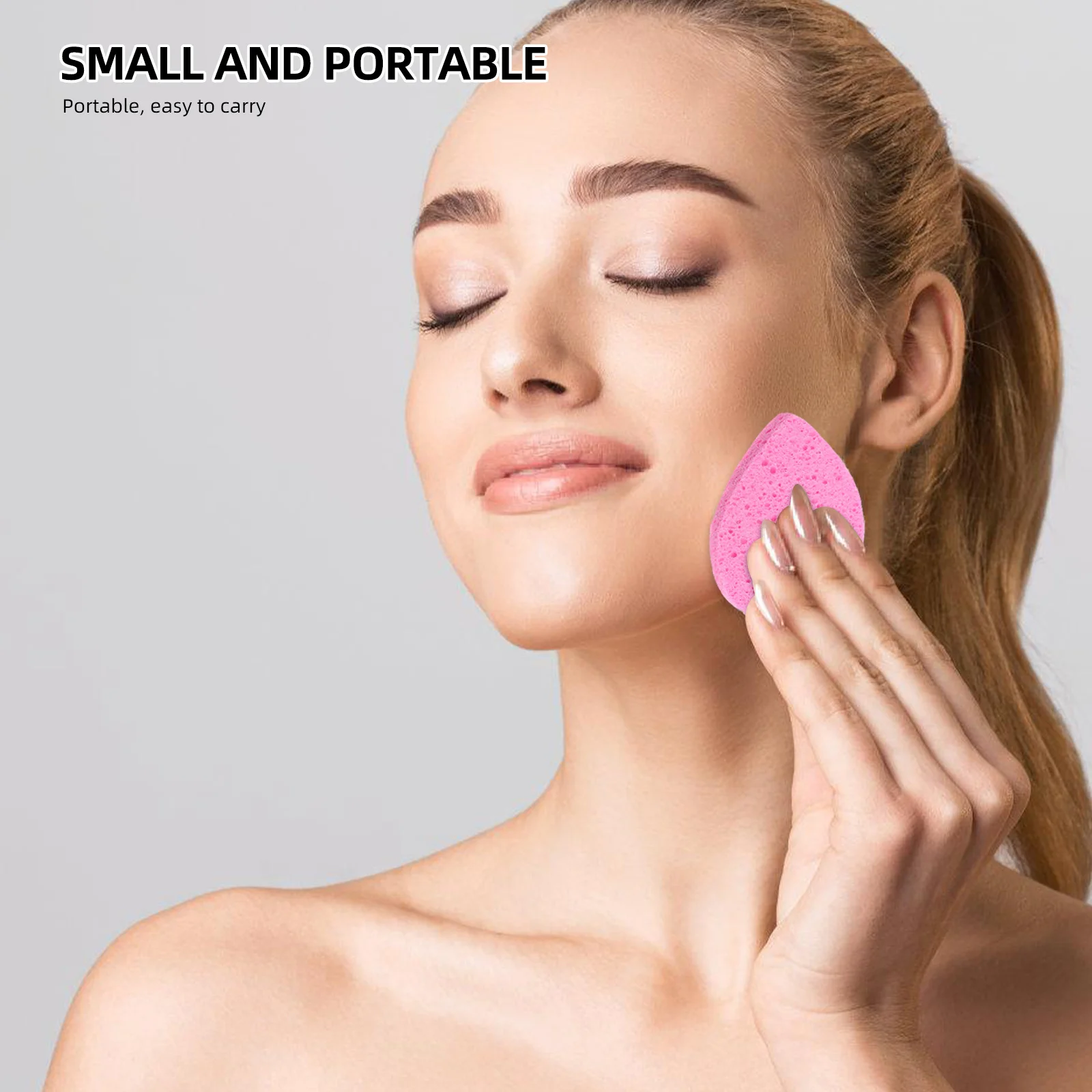 Esponjas exfoliantes compactas multiusos, depuradores faciales hidratantes para el cuidado de la piel, esponja exfoliante, 10 Uds.