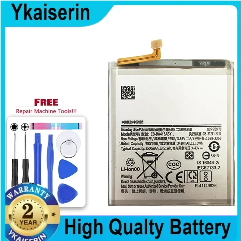 New Replacement Battery EB-BA415ABY for Samsung Galaxy A41 A415F Phone Battery 3500mAh Batteries Bateria Free Tools + Track Code