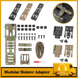 Nieuw! Metalen modulaire pistoolholsteradapter Compatibel QLS-platform Tactische holster Drop Leg Band Jacht Airsoft Quick Pull Draw