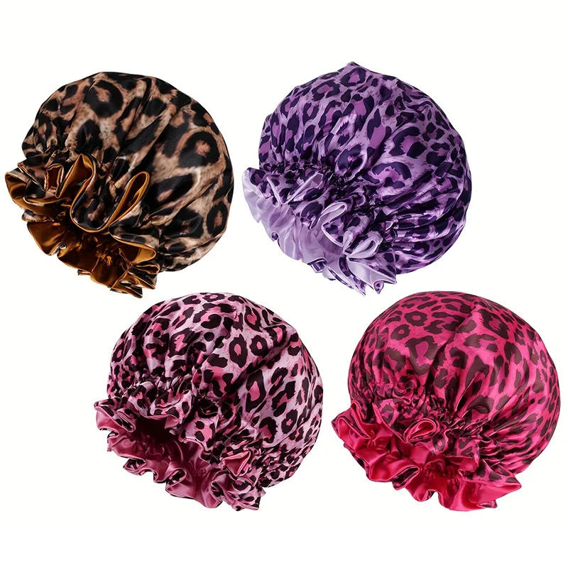 Satin Bonnet Silk Bonnet Hair Bonnet for Sleeping-Slouchy Beanie Hat Satin Sleep Cap for Women's Natural & Curly Hair