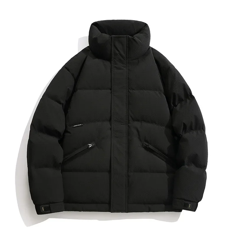 

Men's Short Casual Down Jacket Windproof Stand-up Collar Down Jacket Warm Thickened Bread Jacket