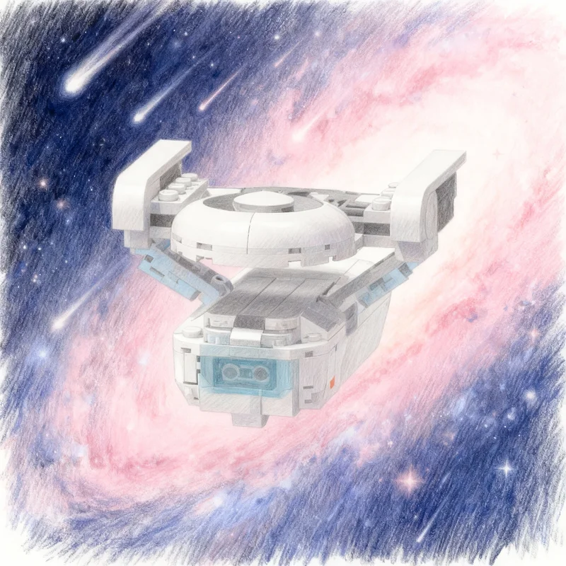 692pcs MOC Oberth Class Variant Pack Space Model Building Blocks Construction Toys Idea Creative Christmas Gift Education Brick