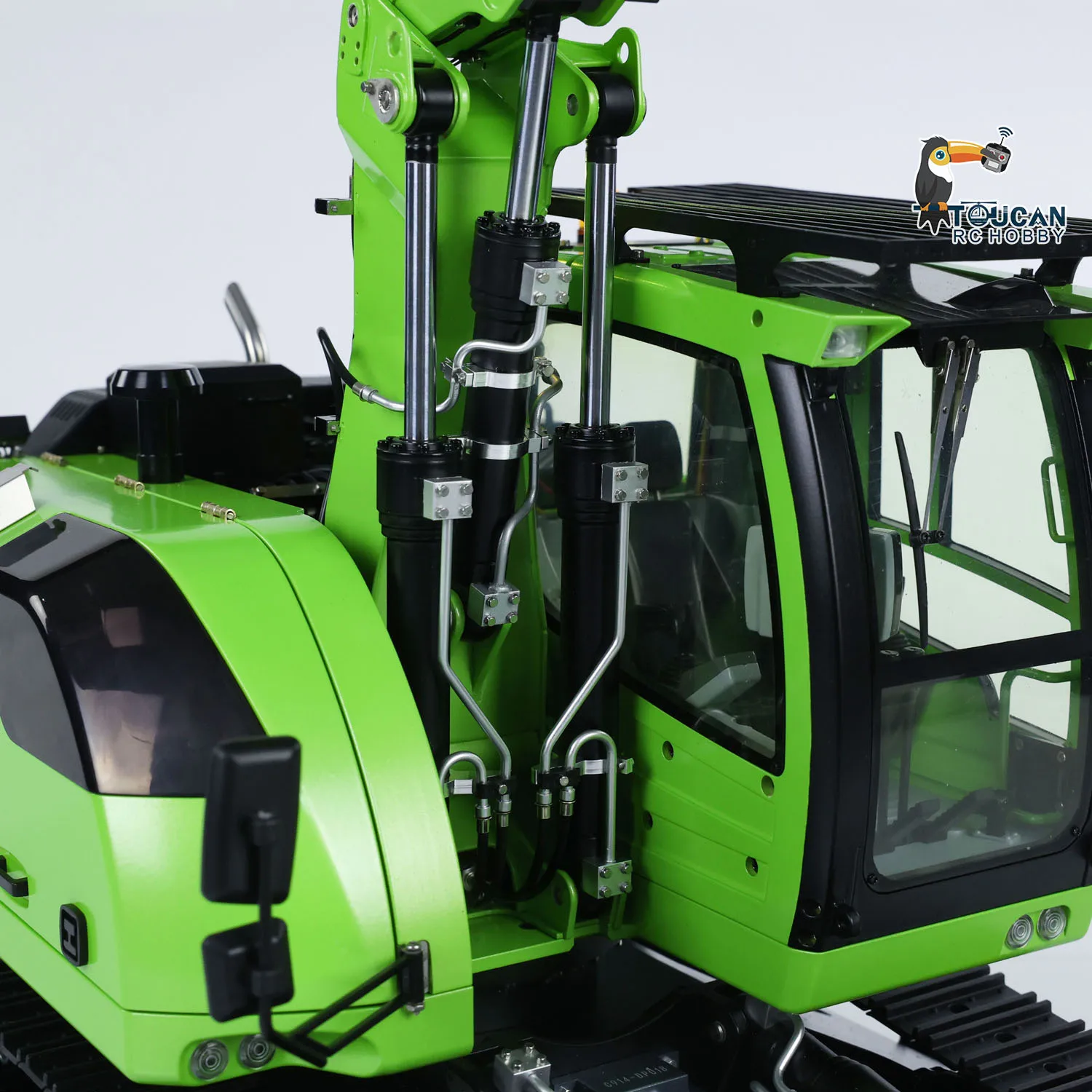 LR914 Metalowa Koparka Hydrauliczna RC 1/14 Zdalnie Sterowana Koparka Model RTR 5-drogowy Zawór Pojazd Budowlany ST8 Radio Bateria