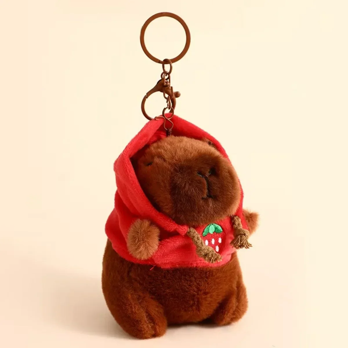 Anime Capybara Plush Toy Keychain Kapila Bag Hanging Ornament Cute Desktop Doll for Kids Children Anime Fans Gift
