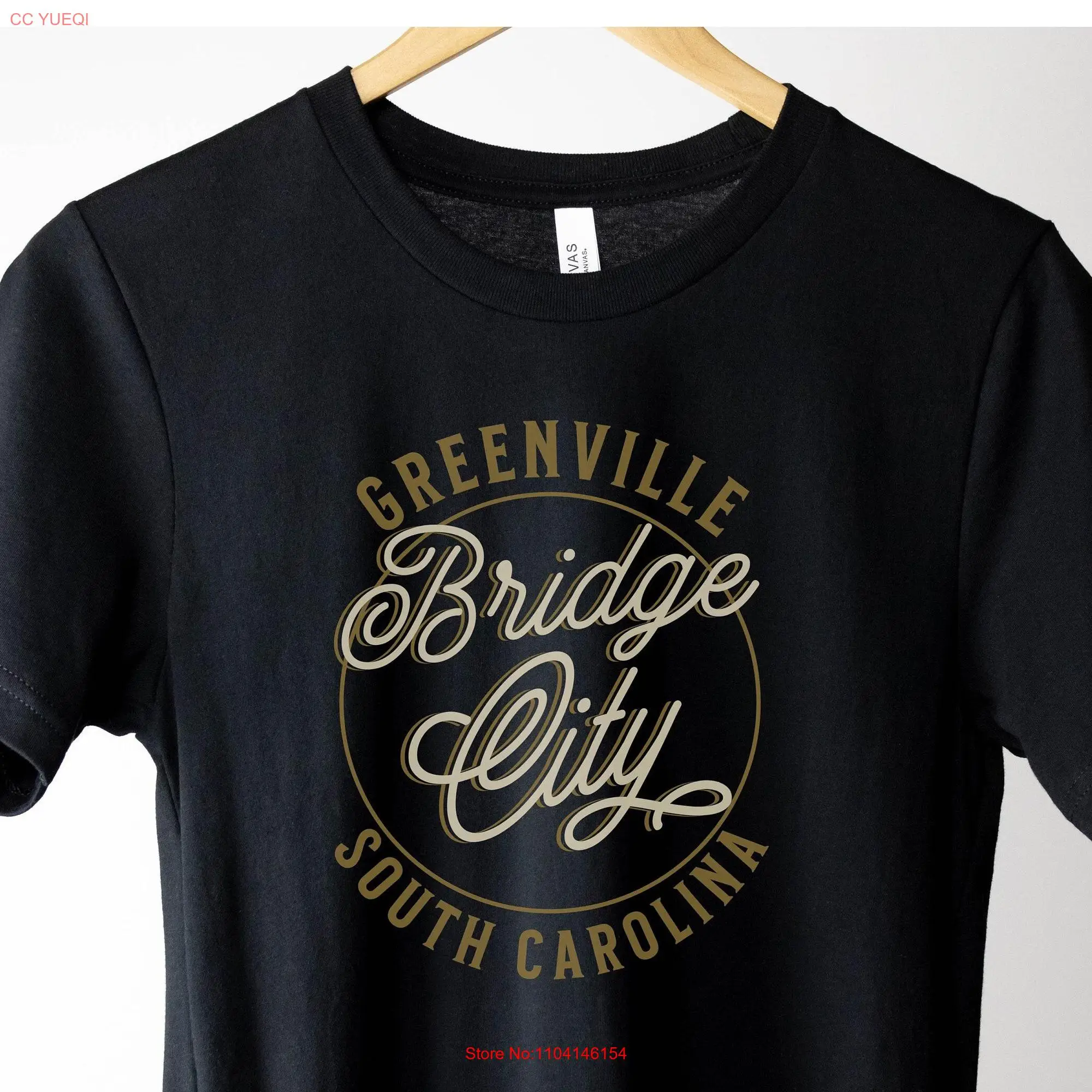 Greenville SC Bridge City Jersey  T Shirt GVL South Carolina gifT 864 upstate Liberty long or short sleeves