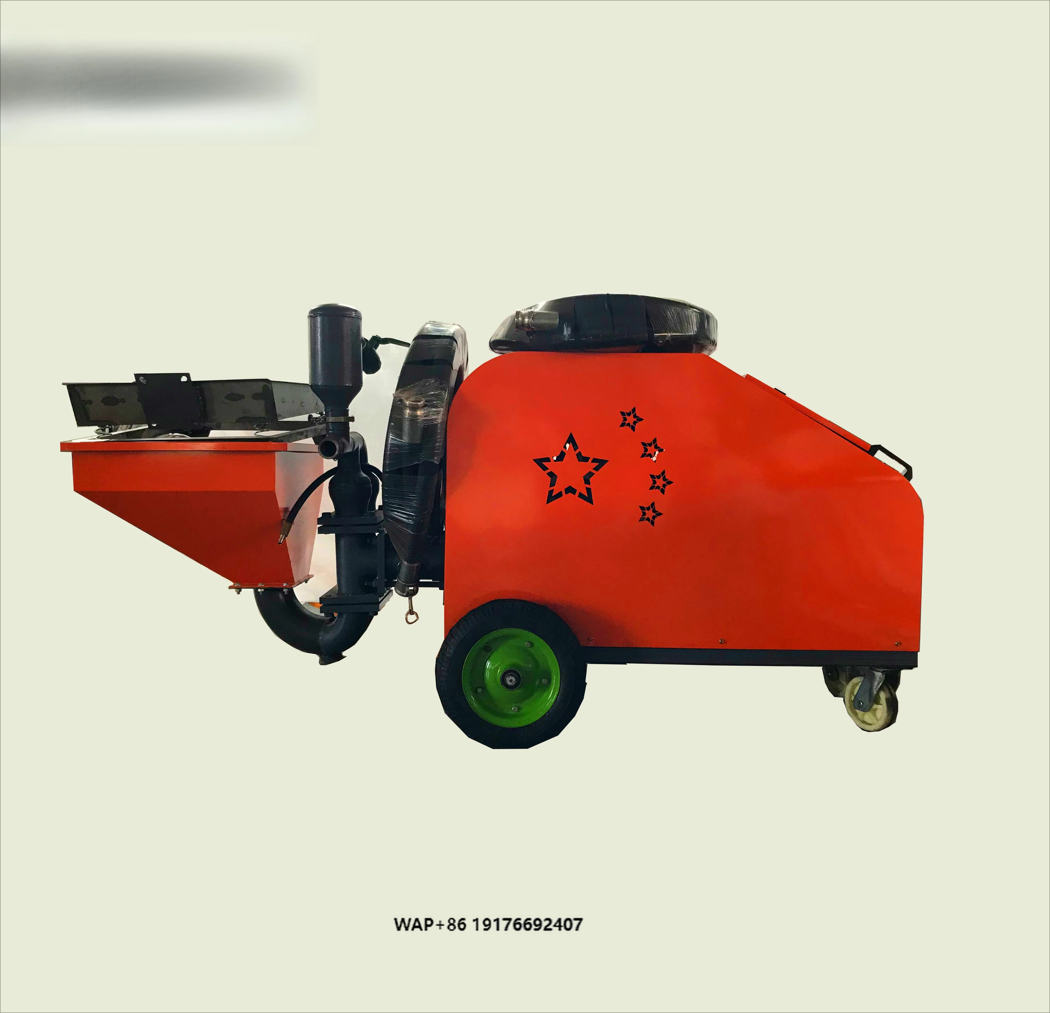 Cement Mortar Spraying/ Pumping /grouting Machine Hydraulic Double Piston Mortar Plastering Pump
